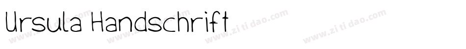 Ursula Handschrift字体转换